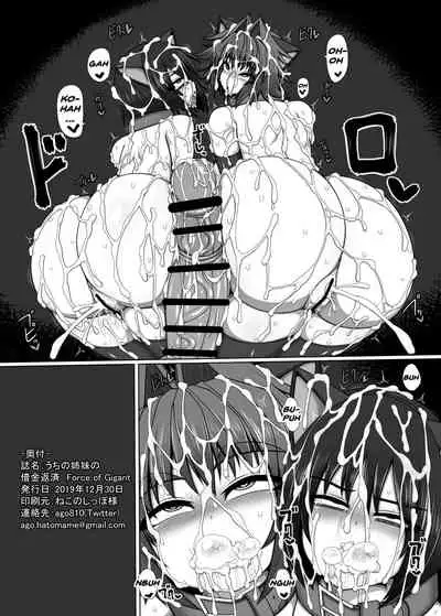 [Hatomame (Ago)] Uchi no Shimai no Shakkin Hensai Force of Gigant [English] [Doujins.Com] [Digital]