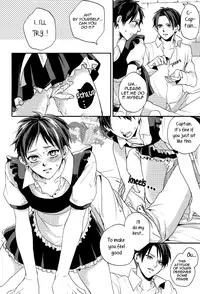 (FALL OF WALL2) [Hinshi (Tsuukounin A)] Okaeri kudasai mase Goshujin-sama! | Welcome Back, Master!! (Shingeki no Kyojin) [English] [KEY AND CRAVAT]
