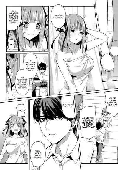 (FF35) [Bad Mushrooms (Chicke III, 4why)] Nibun no Yuudou | Half Seduction (Gotoubun no Hanayome) [English] [head empty]