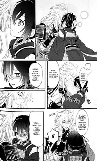 (Hyattou Ryouran ~Kimi no Heart o Shirahadori~) [Yarou Tomo no Bansankai (Asato)] Ookina Kitsune to Chiisana Mikazuki | The Big Fox and Little Mikazuki (Touken Ranbu) [English]