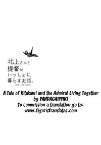 (C87) [Panda ga Ippiki. (Komizu Miko)] Kitakami-san to Teitoku ga Isshoni Kurasu Ohanashi | A Tale Of Kitakami And The Admiral Living Together (Kantai Collection -KanColle-) [English] [Tigoris Translate]