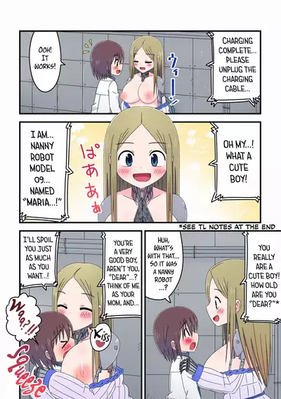 Kyuugata Komori Robotto ni  Fudeoroshi Shitemorau Kagaku Shounen no Hanashi | A story about a scientist boy having his first time with an older nanny robot