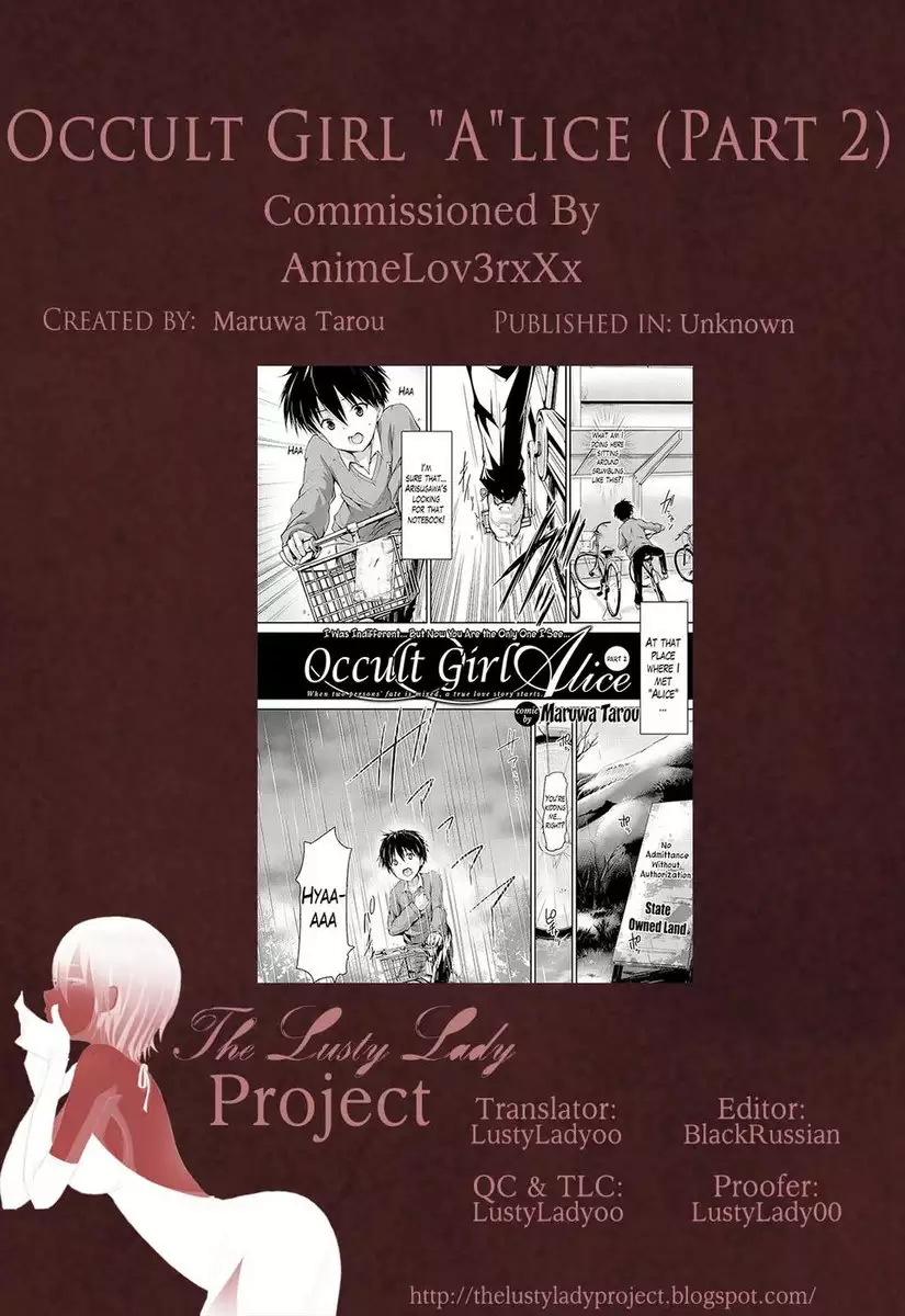 Occult Girl Alice Part 2- Final Chapter
