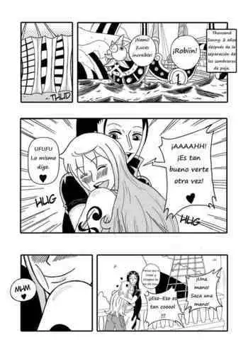 Robin x Nami: Reunión en el Thousand Sunny  Spanish] Reyfollador