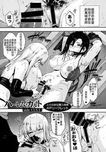 Harem Cult side CULT  Toranoana Kounyu Tokuten 4P Leaflet + Melonbooks Tokuten