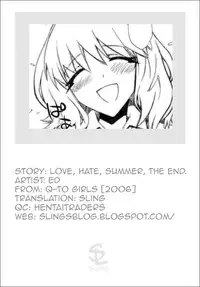 [ED] Transparent Underwear under the Summer Clothes + Love, Hate, Summer, the End (English)