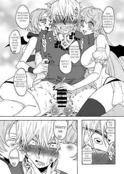 Saikyou Yuusha ga Zako Succubus Shimai no Seieki Server ni naru Hanashi!