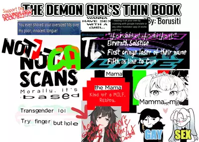 [Bochi Bochi no Ki (Borusiti)] Mazoku no Usui Sho | The Demon Girl's Thin Book (Machikado Mazoku) [English]